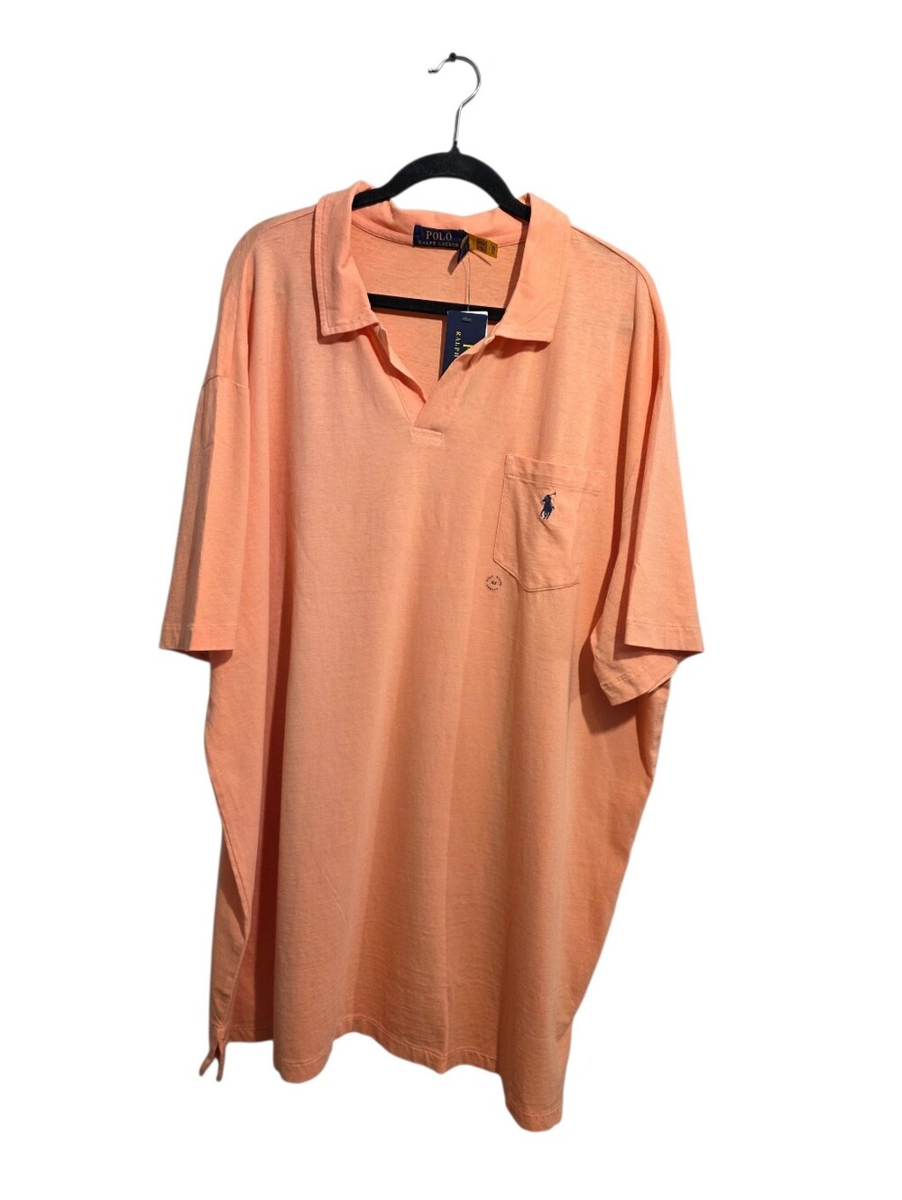 Polo Ralph Lauren Big & Tall Polo Cotton Linen Orange Shirt Men's Size 3LT